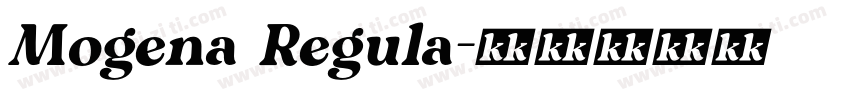 Mogena Regula字体转换